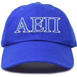 imageDALIX Alpha Epsilon Pi Fraternity Greek Letters Ball Cap Embroidered HatRoyal Blue