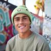 imageDALIX Alien Embroidered Beanie Hat Knit Cap Cold Weather MensLight Green
