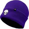imageDALIX Alien Embroidered Beanie Hat Knit Cap Cold Weather MensPurple