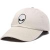 imageDALIX Alien Head Baseball Cap Mens and Womens HatBeige