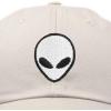 imageDALIX Alien Head Baseball Cap Mens and Womens HatBeige