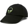 imageDALIX Alien Head Baseball Cap Mens and Womens HatBlack
