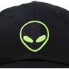 imageDALIX Alien Head Baseball Cap Mens and Womens HatBlack