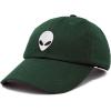 imageDALIX Alien Head Baseball Cap Mens and Womens HatDark Green