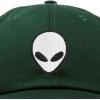 imageDALIX Alien Head Baseball Cap Mens and Womens HatDark Green