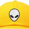 imageDALIX Alien Head Baseball Cap Mens and Womens HatGold