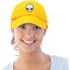 imageDALIX Alien Head Baseball Cap Mens and Womens HatGold
