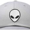 imageDALIX Alien Head Baseball Cap Mens and Womens HatGray