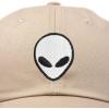 imageDALIX Alien Head Baseball Cap Mens and Womens HatKhaki