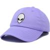 imageDALIX Alien Head Baseball Cap Mens and Womens HatLavender