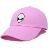 imageDALIX Alien Head Baseball Cap Mens and Womens HatLight Pink