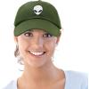 imageDALIX Alien Head Baseball Cap Mens and Womens HatOlive
