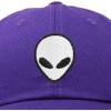 imageDALIX Alien Head Baseball Cap Mens and Womens HatPurple
