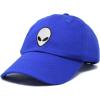 imageDALIX Alien Head Baseball Cap Mens and Womens HatRoyal Blue