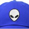 imageDALIX Alien Head Baseball Cap Mens and Womens HatRoyal Blue