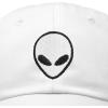 imageDALIX Alien Head Baseball Cap Mens and Womens HatWhite