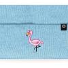 imageDALIX Embroidered Flamingo Beanie Cap Cuffed Knit Hat WomenBaby Blue