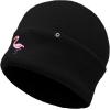 imageDALIX Embroidered Flamingo Beanie Cap Cuffed Knit Hat WomenBlack