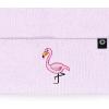 imageDALIX Embroidered Flamingo Beanie Cap Cuffed Knit Hat WomenLavender
