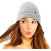 imageDALIX Embroidered Flamingo Beanie Cap Cuffed Knit Hat WomenLight Gray