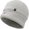 imageDALIX Embroidered Flamingo Beanie Cap Cuffed Knit Hat WomenLight Gray
