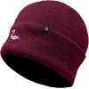 imageDALIX Embroidered Flamingo Beanie Cap Cuffed Knit Hat WomenMaroon