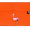 imageDALIX Embroidered Flamingo Beanie Cap Cuffed Knit Hat WomenNeon Orange