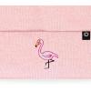 imageDALIX Embroidered Flamingo Beanie Cap Cuffed Knit Hat WomenPink