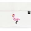 imageDALIX Embroidered Flamingo Beanie Cap Cuffed Knit Hat WomenWhite