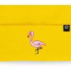 imageDALIX Embroidered Flamingo Beanie Cap Cuffed Knit Hat WomenYellow