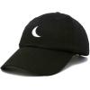 imageDALIX Gold Star Embroidered Dad Cap Cotton Baseball Hat WomenBlack