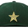 imageDALIX Gold Star Embroidered Dad Cap Cotton Baseball Hat WomenDark Green
