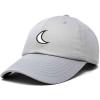 imageDALIX Gold Star Embroidered Dad Cap Cotton Baseball Hat WomenGray