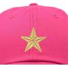 imageDALIX Gold Star Embroidered Dad Cap Cotton Baseball Hat WomenHot Pink