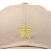 imageDALIX Gold Star Embroidered Dad Cap Cotton Baseball Hat WomenKhaki