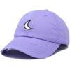 imageDALIX Gold Star Embroidered Dad Cap Cotton Baseball Hat WomenLavender