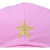 imageDALIX Gold Star Embroidered Dad Cap Cotton Baseball Hat WomenLight Pink