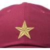 imageDALIX Gold Star Embroidered Dad Cap Cotton Baseball Hat WomenMaroon