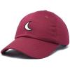 imageDALIX Gold Star Embroidered Dad Cap Cotton Baseball Hat WomenMaroon