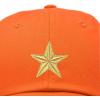 imageDALIX Gold Star Embroidered Dad Cap Cotton Baseball Hat WomenOrange