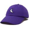 imageDALIX Gold Star Embroidered Dad Cap Cotton Baseball Hat WomenPurple