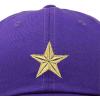 imageDALIX Gold Star Embroidered Dad Cap Cotton Baseball Hat WomenPurple