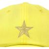imageDALIX Gold Star Embroidered Dad Cap Cotton Baseball Hat WomenYellow