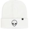 imageDALIX Alien Embroidered Beanie Hat Knit Cap Cold Weather MensWhite
