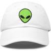 imageDALIX Alien Head Baseball Cap Mens and Womens HatWhite Neon Green