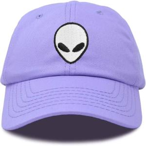 imageDALIX Alien Head Baseball Cap Mens and Womens HatLavender