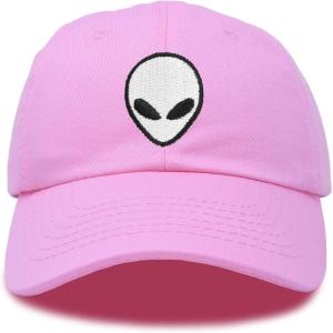 imageDALIX Alien Head Baseball Cap Mens and Womens HatLight Pink