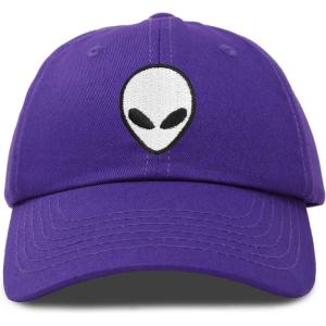 imageDALIX Alien Head Baseball Cap Mens and Womens HatPurple