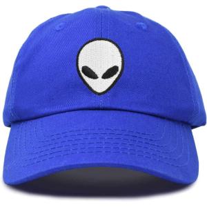 imageDALIX Alien Head Baseball Cap Mens and Womens HatRoyal Blue