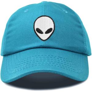 imageDALIX Alien Head Baseball Cap Mens and Womens HatTeal